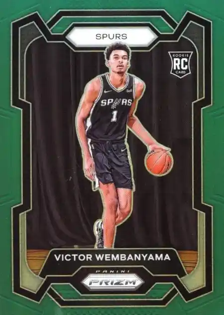 Victor Wembanyama - Green Prizm Parallel - 2023/24 Panini Prizm Basketball #136