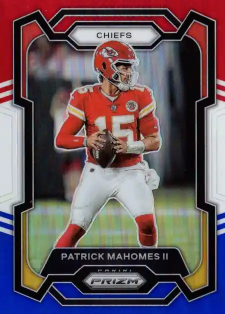 Patrick Mahomes II - Red, White & Blue Prizm Parallel - 2023 Panini Prizm Football #149