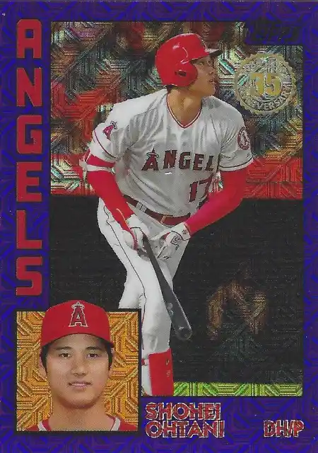 Shohei Ohtani - Purple Refractor /75 - 2019 Topps Baseball Silver Pack 1984 Chrome #T84-17