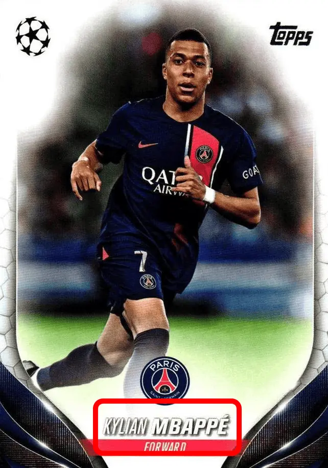 Kylian Mbappe - Base Card - 2023/24 Topps UEFA Club Competitions #21