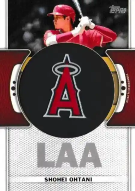 Shohei Ohtani - Team Logo Manufactured Patch Cards - 2023 Topps Series One Baseball #TLP-SO