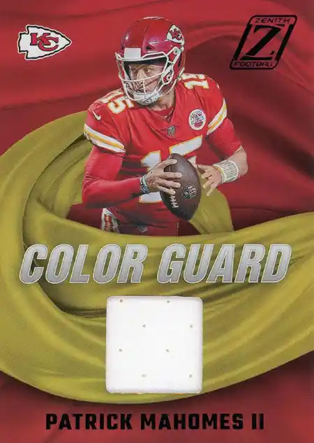 Patrick Mahomes II -  Color Guard Patch - 2022 Panini Zenith Football #CG-2