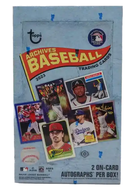 A box of 2023 Topps Archives Baseball.