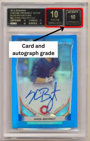 BGS autograph slab