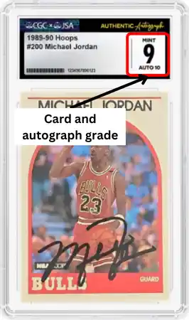 CGC autograph slab