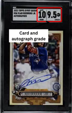 SGC autograph slab